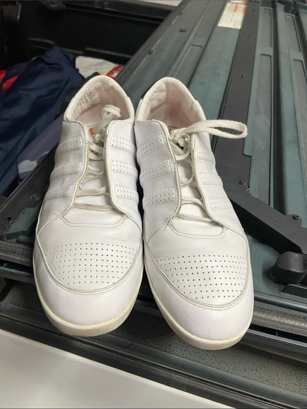 Y-3 ADIDAS YOHJI YAMAMOTO YOHJI Canvas SIGNATURE LOGO SNEAKERS White Sz 12.5